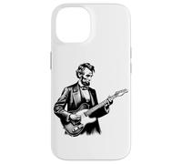 Funny Abraham Lincoln Playing Electric Guitar Case for iPhone 14