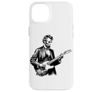 Funny Abraham Lincoln Playing Electric Guitar Case for iPhone 14 Plus