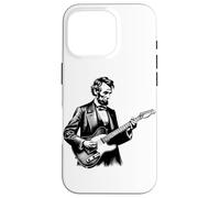 Funny Abraham Lincoln Playing Electric Guitar Case for iPhone 16 Pro
