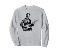 Funny Abraham Lincoln Playing Electric Guitar Sweatshirt