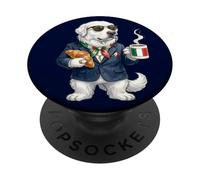 Funny Abruzzo Shepherd Dog Mug Coffee Italy Flag PopSockets Adhesive PopGrip