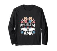 Funny Abuelita Te AMA Spanish Gender Reveal Long Sleeve T-Shirt