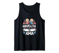Funny Abuelita Te AMA Spanish Gender Reveal Tank Top