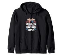 Funny Abuelita Te Ama Spanish Gender Reveal Zip Hoodie