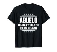 Funny Abuelo The Man Myth Bad Influence Father’s Day T-Shirt