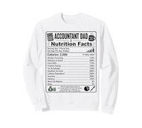 Funny Accountant Dad Nutrition Label Design Father's Day Sweatshirt