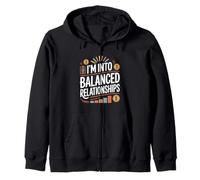 Funny Accountant I'm Into Balanced Relationships Accounting Zip Hoodie