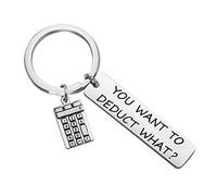 Funny Accountant Saying You Want To Deduct Keychain What CPA Humor Gift (Want To Deduct -K EU)