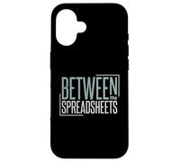 Funny Accounting Pun Between the Spreadhseets Case for iPhone 16