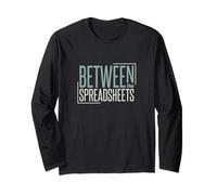 Funny Accounting Pun Between The Spreadhseets Long Sleeve T-Shirt