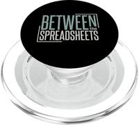 Funny Accounting Pun Between the Spreadhseets PopSockets PopGrip for MagSafe