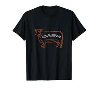 Funny Accounting Pun Cash Cow Value Graphic T-Shirt, Men, Black, S