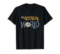Funny Accounting Pun It's Accrual World Value Graphic T-Shirt, Men, Black, XL