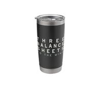 Funny Accounting Pun Three Balance Sheets to the Wind Stainless Steel Insulated Tumbler
