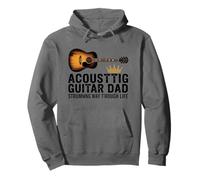 Funny Acoustic Guitar Dad Strumming Hero Music Apparel Pullover Hoodie