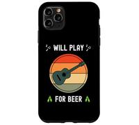 Funny Acoustic Guitarist Will Play For Beer Case for iPhone 11 Pro Max
