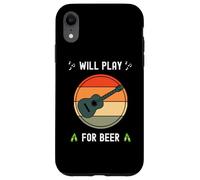 Funny Acoustic Guitarist Will Play For Beer Case for iPhone XR