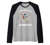 Funny Acrobatics Raglan Baseball Tee
