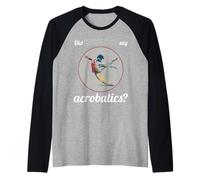 Funny Acrobatics Raglan Baseball Tee