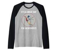 Funny Acrobatics Raglan Baseball Tee