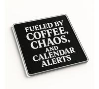 Funny Acrylic Coaster Gift for Creative Colleague Birthday - Modern Vibe Rush Desk Accessory with Humorous Design