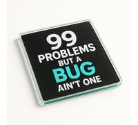 Funny Acrylic Coaster Gift - Neon Minimalist Design for Tech Lovers, Modern Desk Accessory, Unique Present for Geeks