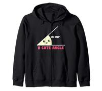 Funny Acute Angles Math Puns Arithmetic Students Zip Hoodie