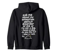 Funny ADHD Neurodivergent Zip Hoodie