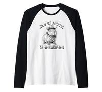 Funny ADHD Western Howdy Partner Overstimulated Capybara Raglan Baseball Tee