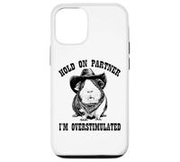 Funny ADHD Western Howdy Partner Overstimulated Guinea Pig Case for iPhone 12/12 Pro
