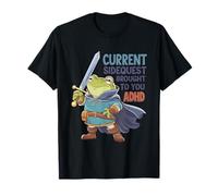 Funny ADHD Whimsical Frog Side Quest T-Shirt