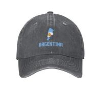 Funny Adjustable Baseball Cap Argentina Flag Unisex Vintage Cotton Denim Caps Birthday Gifts for Men Women Washed Hat Deep Heather