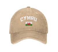 Funny Adjustable Baseball Cap Cymru Unisex Vintage Cotton Denim Caps Birthday Gifts for Men Women Washed Hat Natural