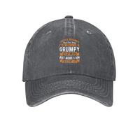 Funny Adjustable Baseball Cap I Never Dreamed I'd Become A Grumpy Old Man But Here I Am Killing It Unisex Vintage Cotton Denim Caps Birthday Gifts for Men Women Washed Hat Deep Heather