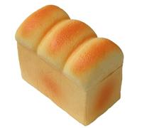 Funny Adorable Bread Simulation Portable For Cute Funny Bread Shaped Novelty Toy For Kids And Adults Soft PU Material Perfect For Home And Playful Vjw64 (Light Yellow3, 9X8X5cm)