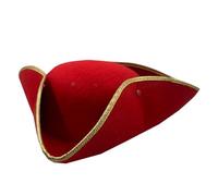 Funny Adult Colonial Tricorn Hat Cosplay Pirate Hat Unique Women Male Halloween Party For Historical Reenactments Colonial Tricorn Boy Tricorner Adult