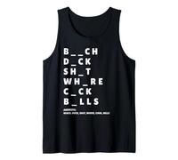 Funny Adult Dirty Humor Game Dirty Mind Words Tank Top