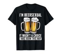 Funny Adult Drinking Tee Beer Lovers I'm A Beersexual T-Shirt