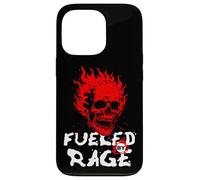 Funny Adult Humor, Skull on Fire Fueled by Rage Case for iPhone 13 Pro