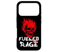 Funny Adult Humor, Skull on Fire Fueled by Rage Case for iPhone 17 Pro