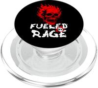 Funny Adult Humor, Skull on Fire Fueled by Rage PopSockets PopGrip for MagSafe