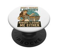 Funny Adult Inappropriate Humor Nobody's Doing Me Either PopSockets Adhesive PopGrip
