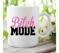 Funny Adult Novelty Mug Bitch Mode Girls Joke Office Work Cup Gift WSDMUG420