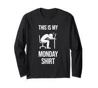 Funny Adult This Is My Monday Wear Long Sleeve T-Shirt