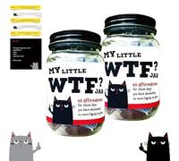 Funny Affirmation Jar: 60 Badass Self-Care Quotes,Dark Humor Encouragement Cards, Sarcastic Daily Affirmation Cards in a Jar, Daily Mood Booster & Gag Gifts (2PCS)