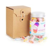 Funny Affirmation Jar 60 Positive Messages in a Bottle Daily Affirmations for women Self Care Kit Mediation for wife Stress Relief Gift Inspirational Reminders for Friends Sister
