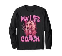 Funny Afghan Hound s Life Coach s Elegant Afghan Dog Long Sleeve T-Shirt