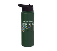 Funny Agile Process AOE Project Process Management Stainless Steel Insulated Water Bottle