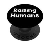 Funny Aging Humor Design | Raising Humans Tees and More PopSockets Adhesive PopGrip