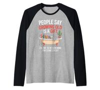 Funny Aging Joke Growing Old Return Cat Tub Joke Women Men Raglan Baseball Tee